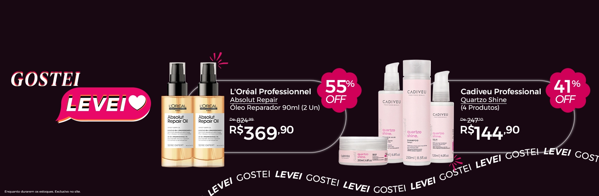 Banner Home 2 l Gostei, Levei