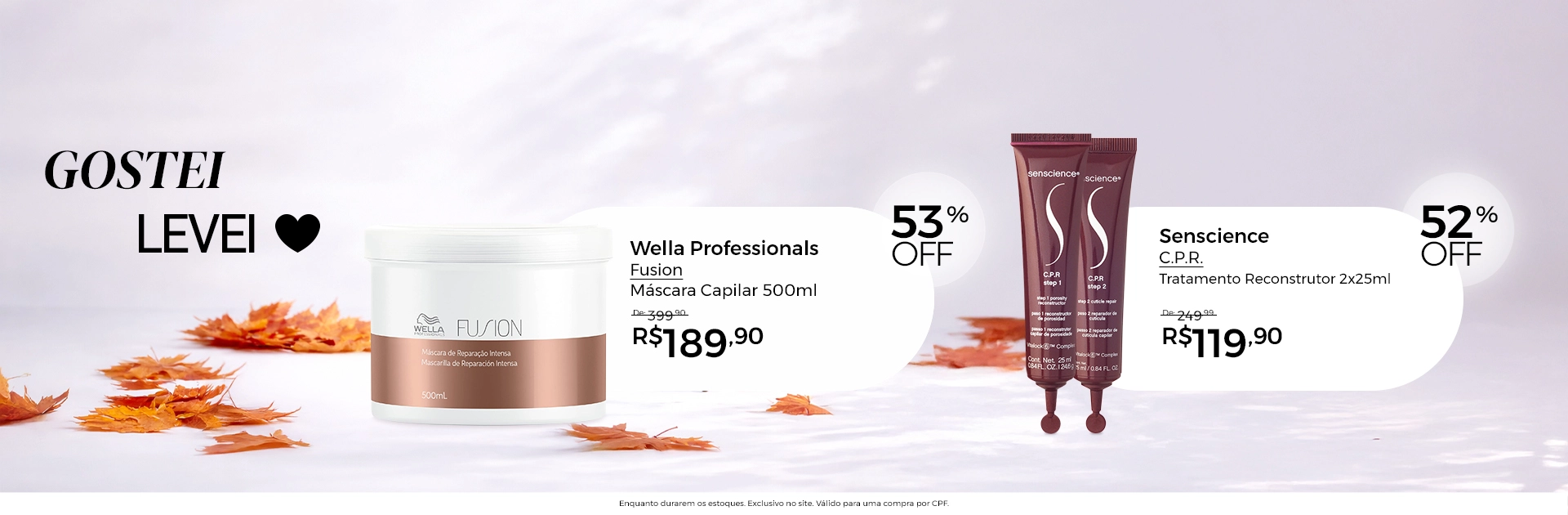 Banner Home 2 l Gostei, Levei