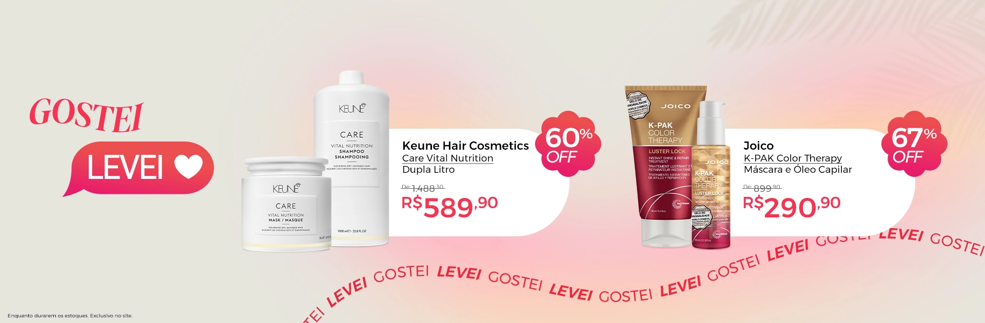 Banner Home 2 l Gostei, Levei