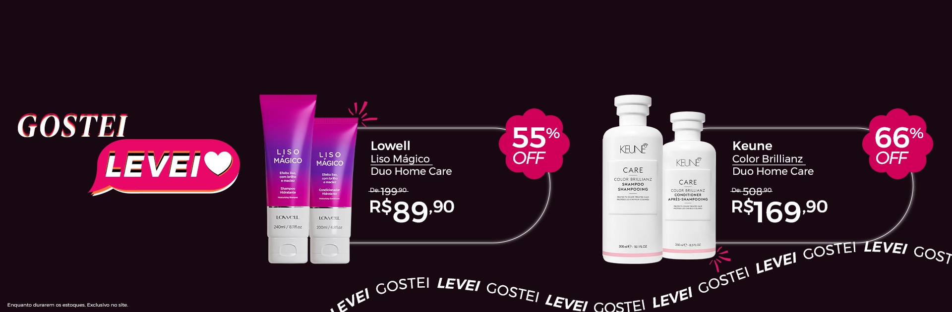 Banner Home 2 l Gostei, Levei