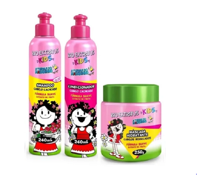 Bio Extratus Kids Cacheados Kit Duo 240ml E Mascara 250g