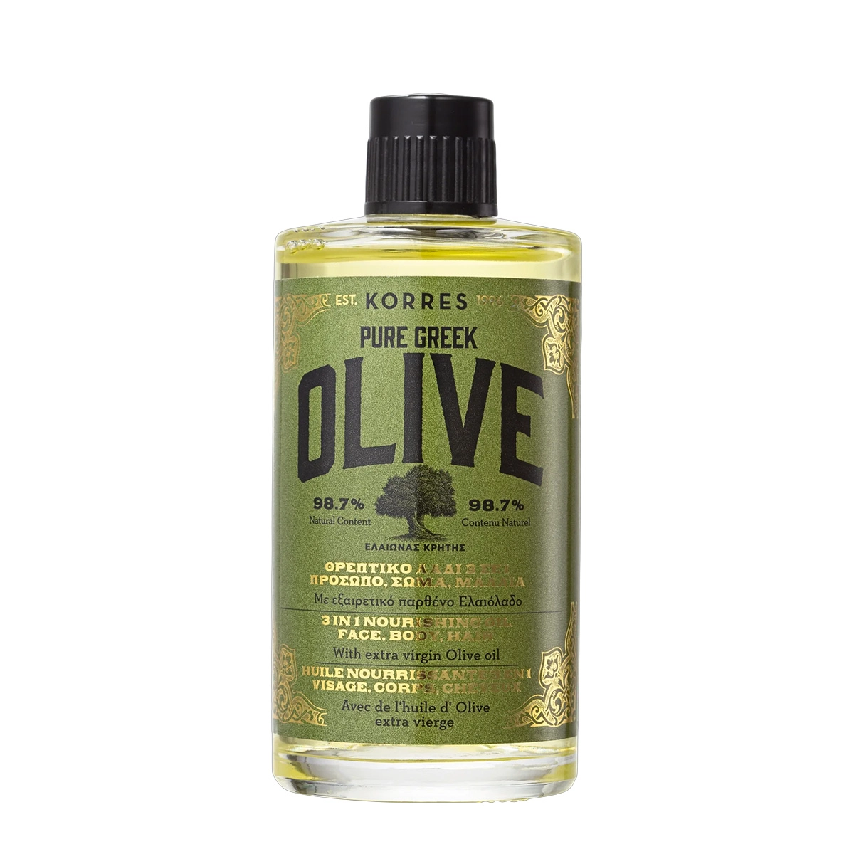 Korres Pure Greek Olive 3 Em 1 - Óleo Multifuncional 100ml