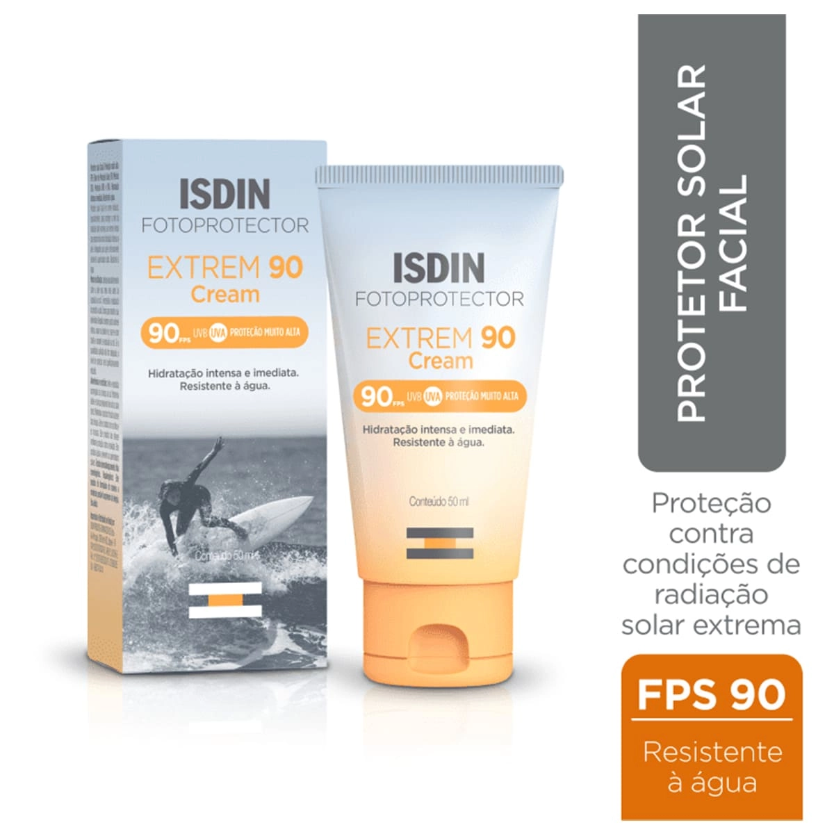 Produto ISDIN_Extrem_FPS90_Protetor_Solar_Facial_50ml_Evas_2