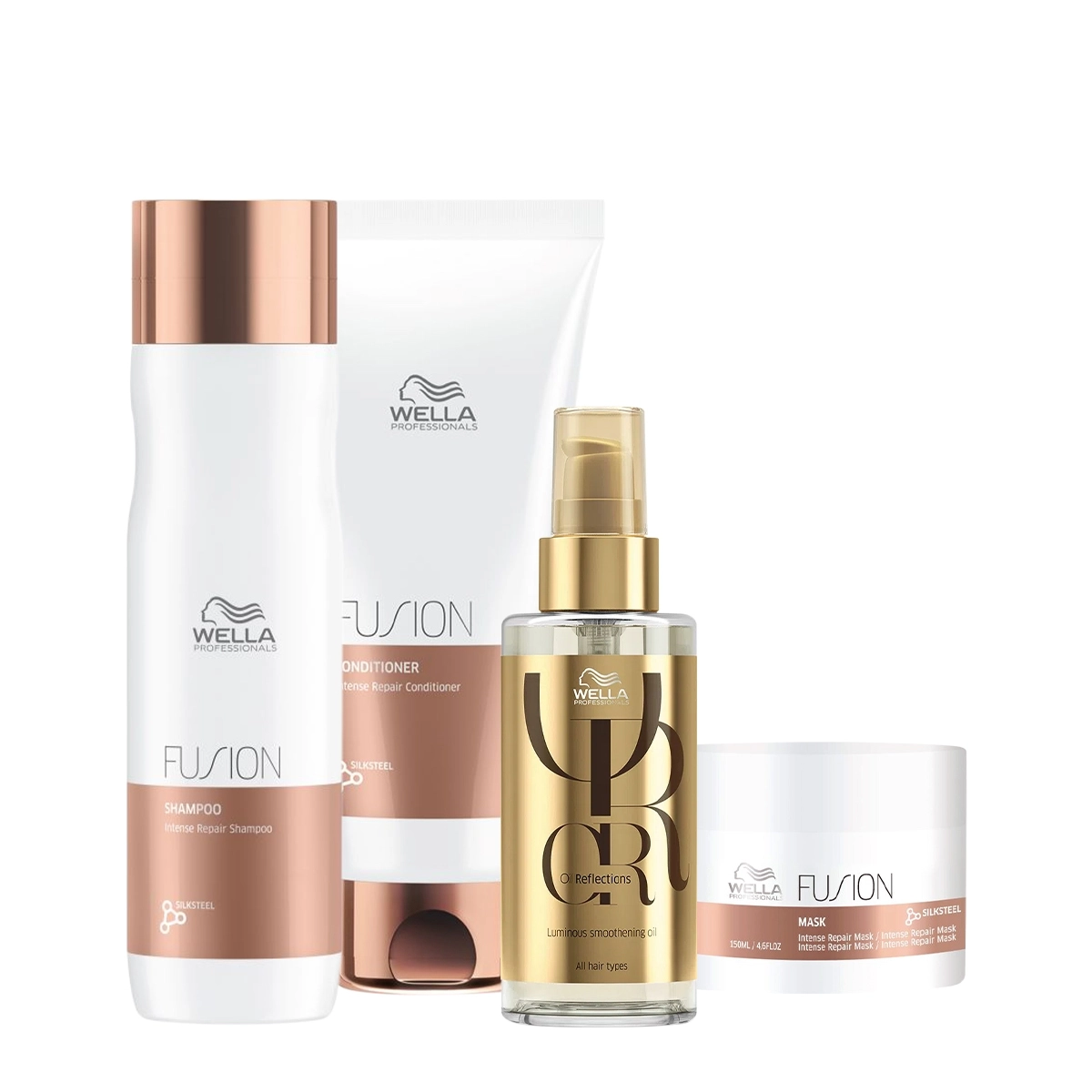 Kit Wella Professionals Fusion Reflections Home Care Oil 100 (4 Produtos)
