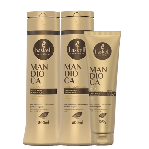 Haskell Mandioca Duo 300ml E Leave-in 150g