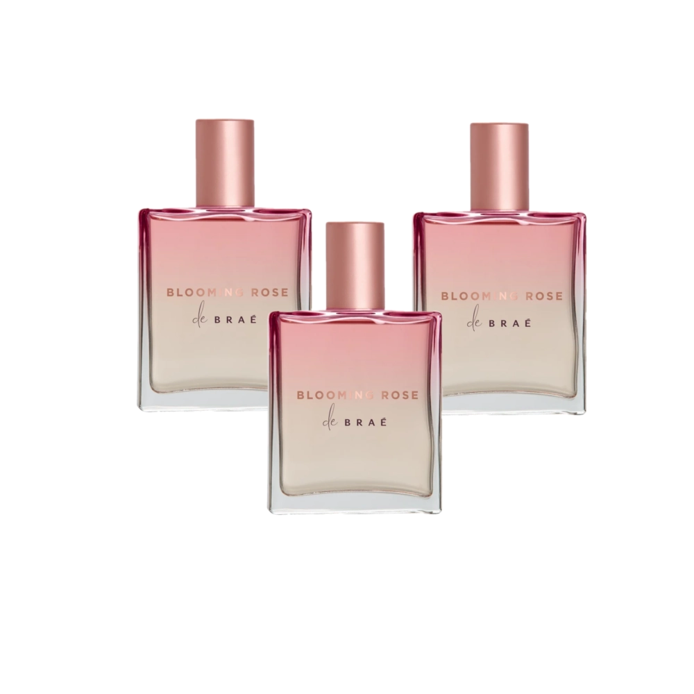 Kit Braé Blooming Rose - Perfume Para Cabelo 50ml (3 Unidades)