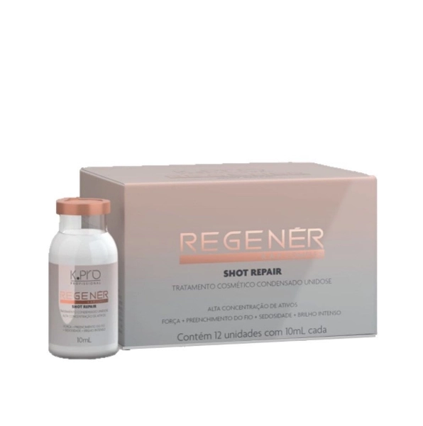 Kit K.Pro Profissional Regenér Shot Repair - Ampola De Tratamento 10ml (12 Unidades)