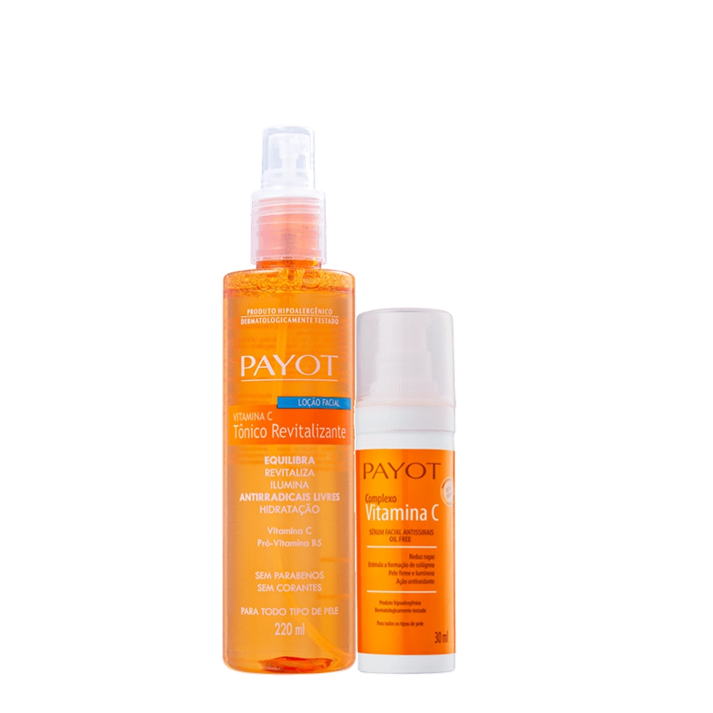 Kit Payot Complexo Vitamina C Sérum Anti-Idade 30ml E Tônico Facial 220ml