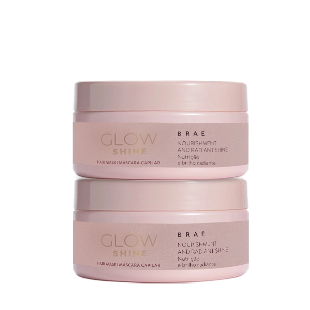 Kit Braé Glow Shine - Máscara Capilar 200g (2 Unidades)