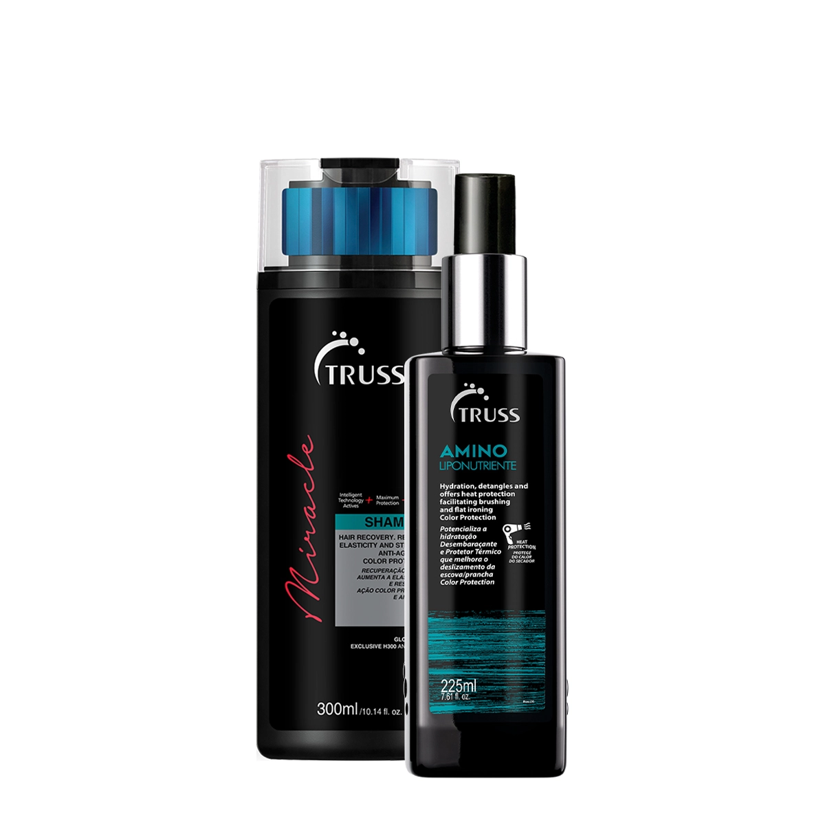 Kit Truss Miracle Shampoo E Amino Lipotronic (2 Produtos)