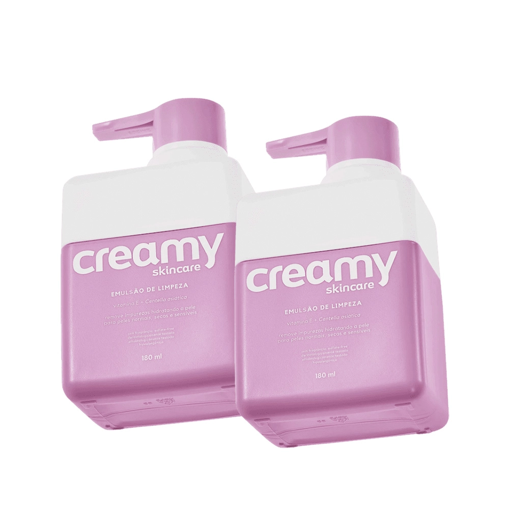 Produto Kit_Creamy_Skincare_Emulsao_de_Limpeza_180ml_2_unidades_Evas_1