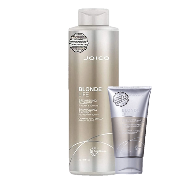 Kit Joico Blonde Life Brightening Shampoo 1L Mascara 150ml