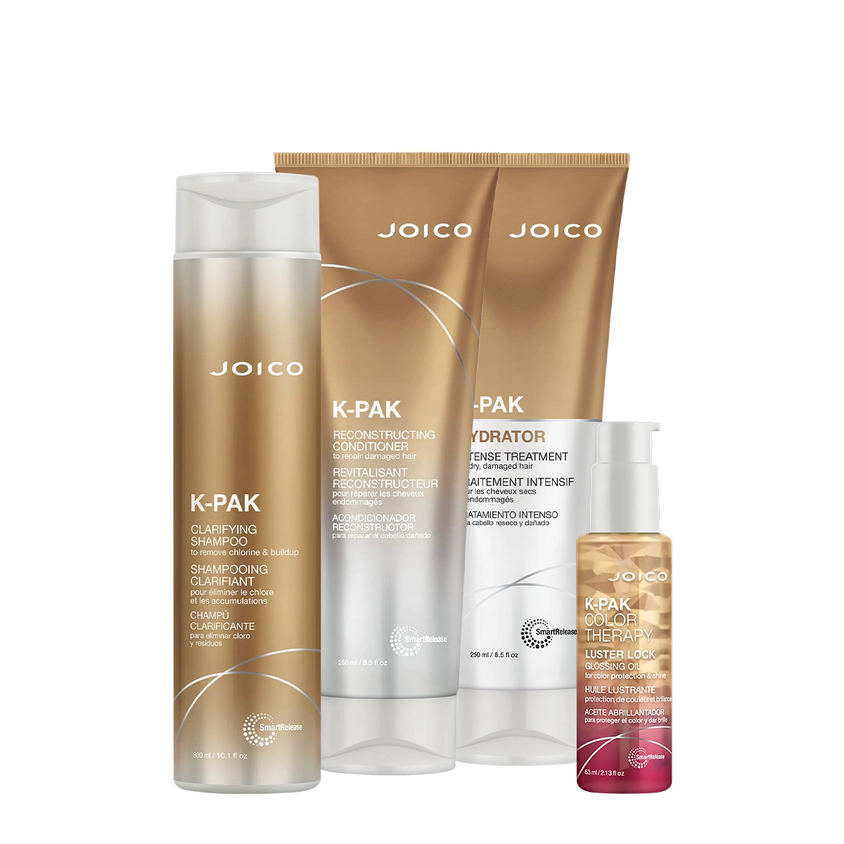 Produto Kit_Joico_KPAK_Reconstrutor_Hydrator_Luster_Shampoo_Condicionador_Mascara_Oleo_Capilar_Evas_1