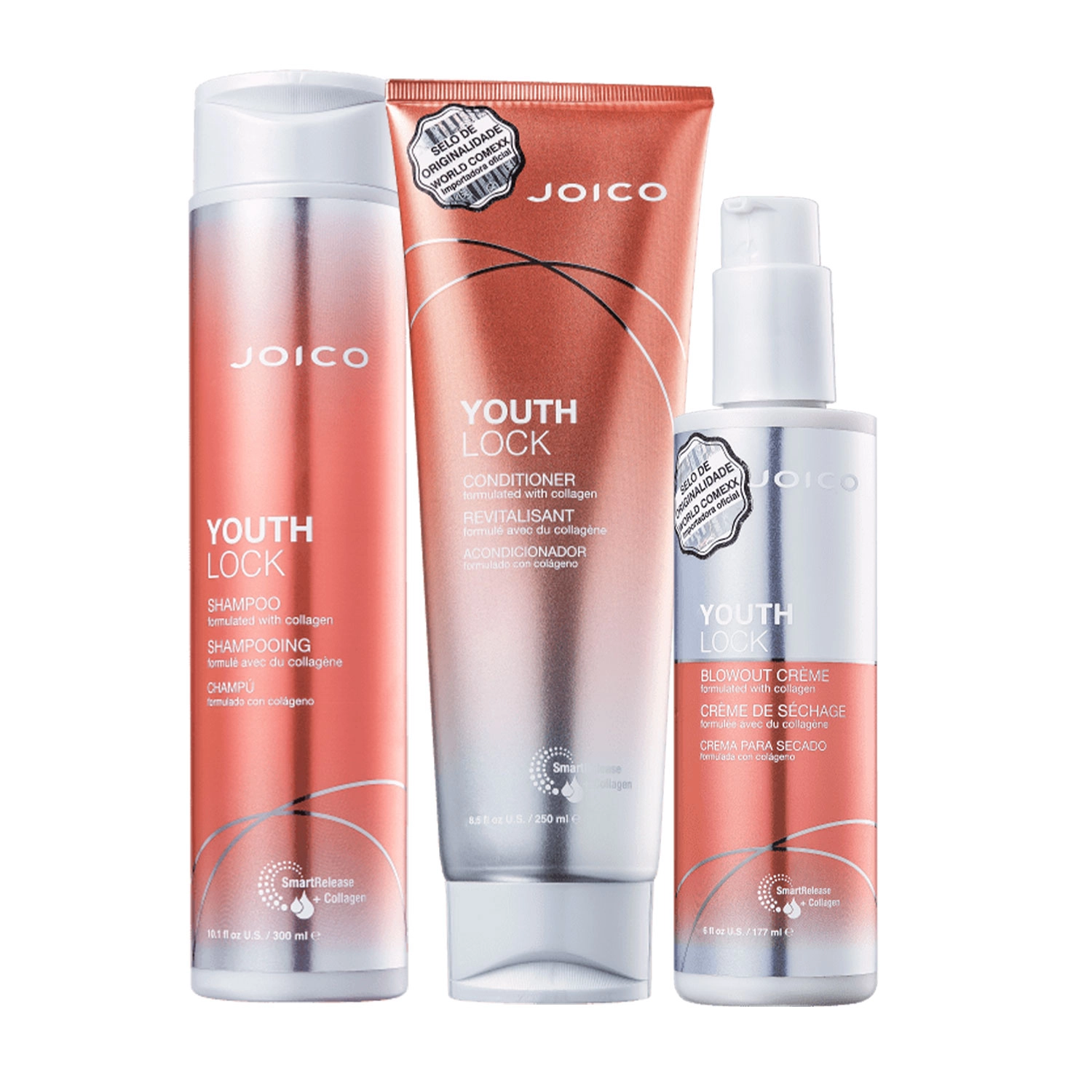 Kit Joico Youthlock Collagen Trio (3 Produtos)