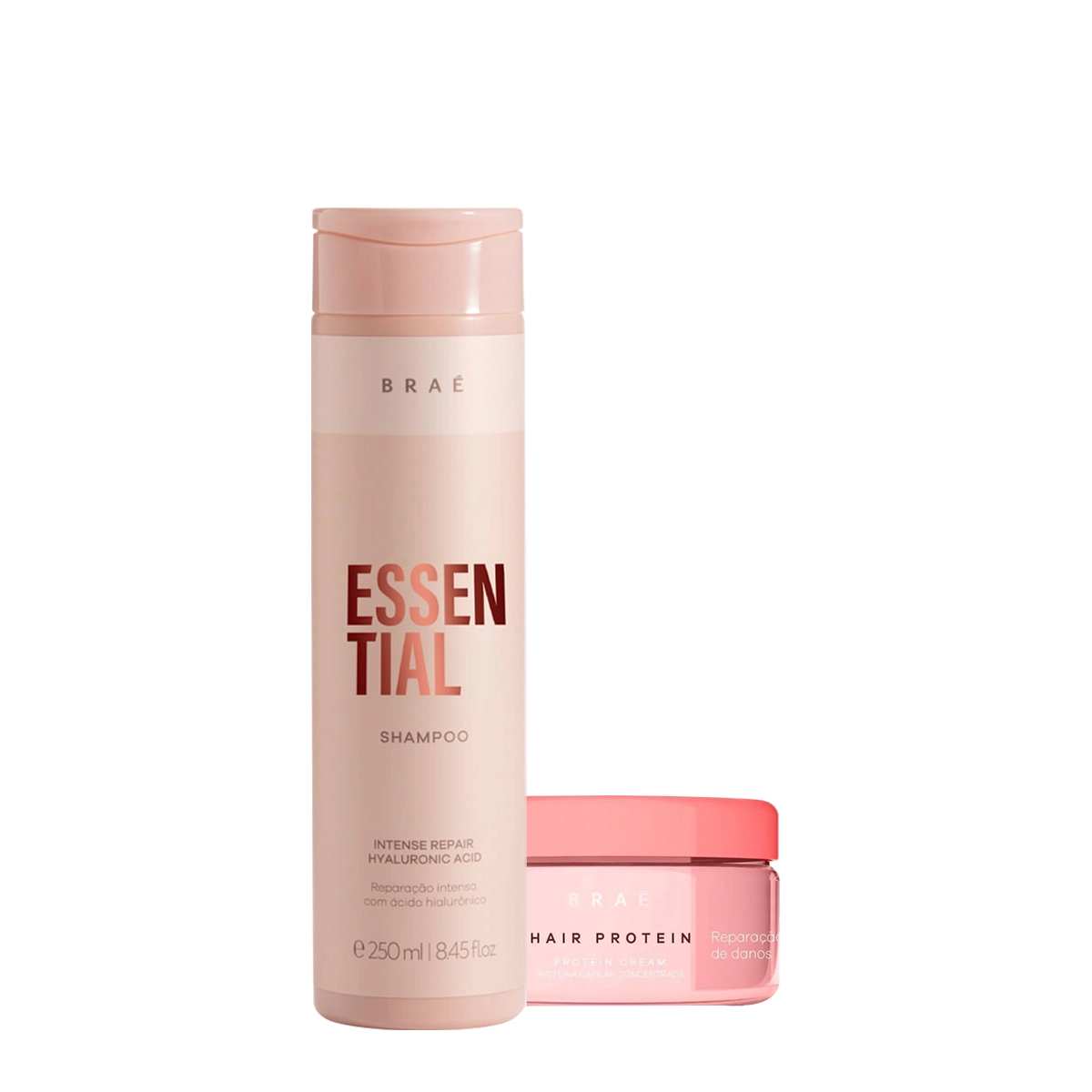 Kit Braé Essential Shampoo E Hair Protein (2 Produtos)