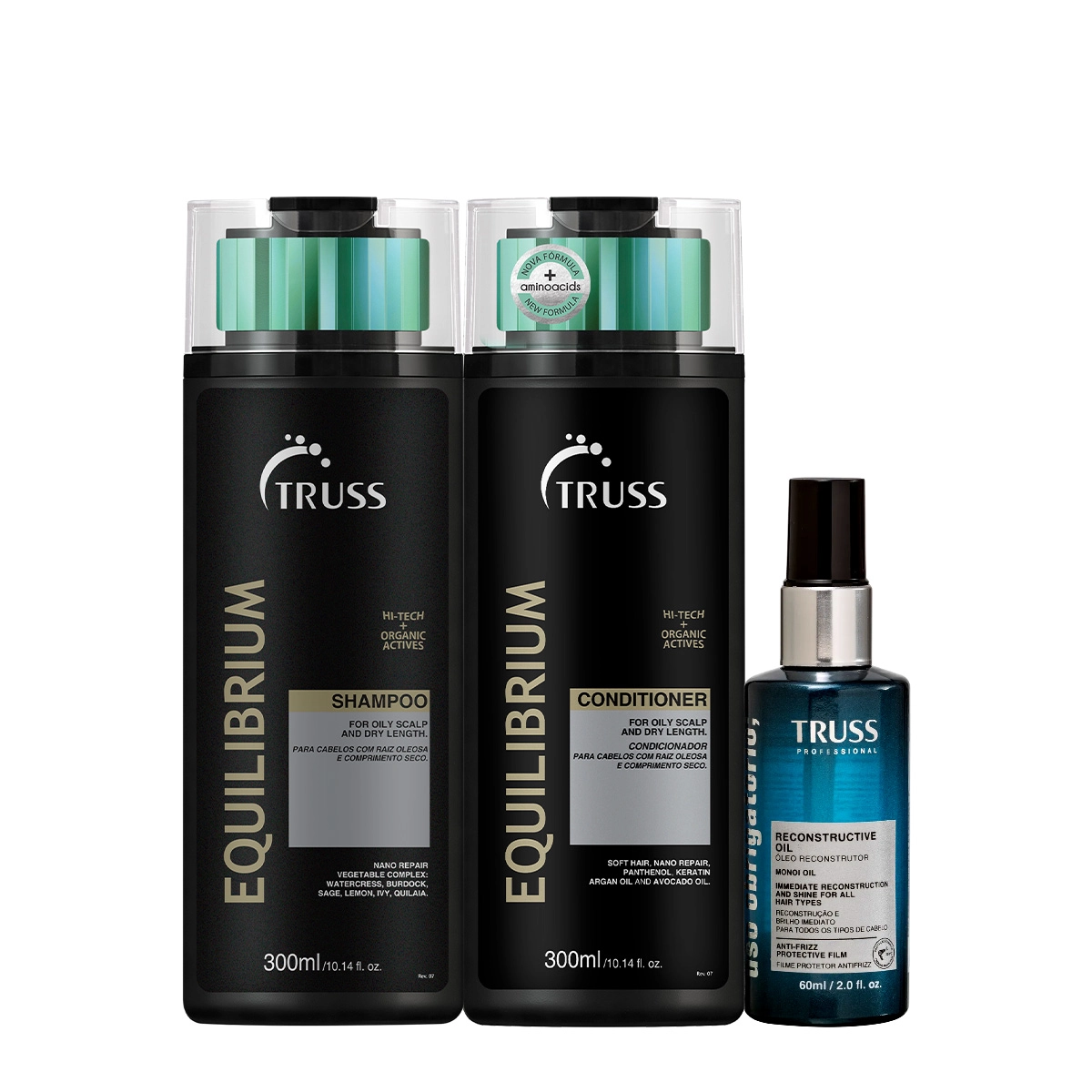 Kit Truss Equilibrium Uso Obrigatório Duo Óleo 60 (3 Produtos)