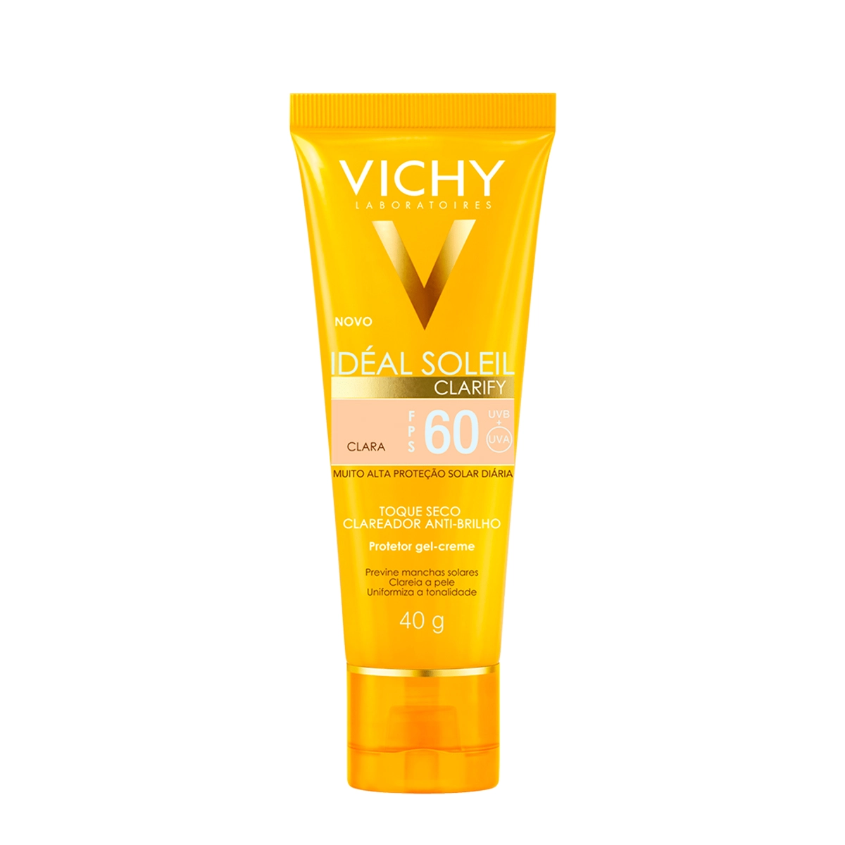 Produto Vichy_Ideal_Soleil_Clarify_FPS60_Cor_Clara_Protetor_Solar_com_Cor_40g_Evas_1