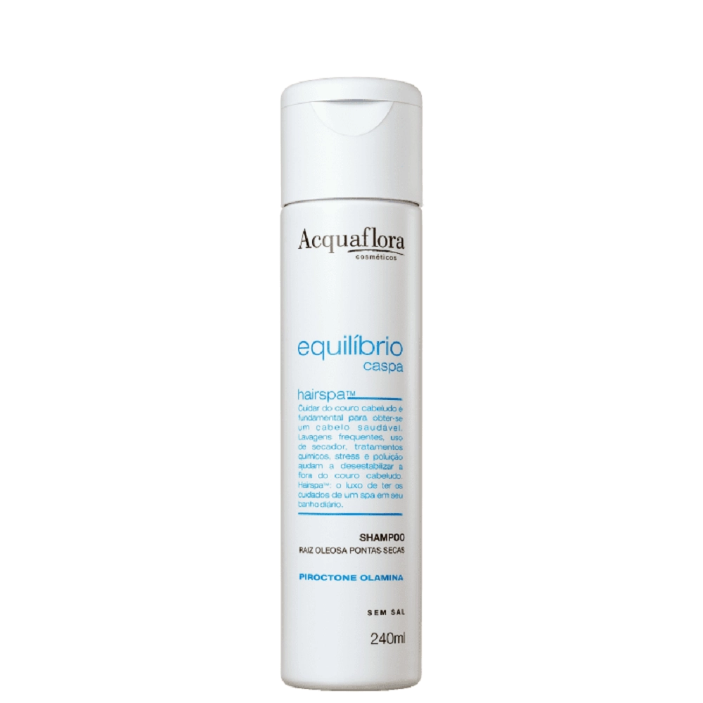 Acquaflora Equilíbrio Caspa Raiz Oleosa E Pontas Secas Shampoo Anticaspa 240ml