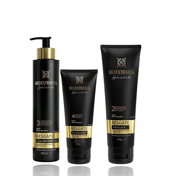 Bio Extratus Specialiste Resgate Condicionador 300ml Mais Máscar 250g E Finalizador 200g