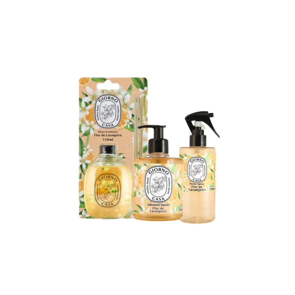 Kit Giorno Casa Sentire Bene Flor De Laranjeira (3 Produtos)