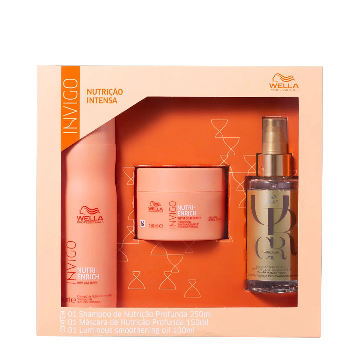 Wella Professionals Kit Invigo Nutri-Enrich Oil Reflections Caixa Presente (3 Produtos)