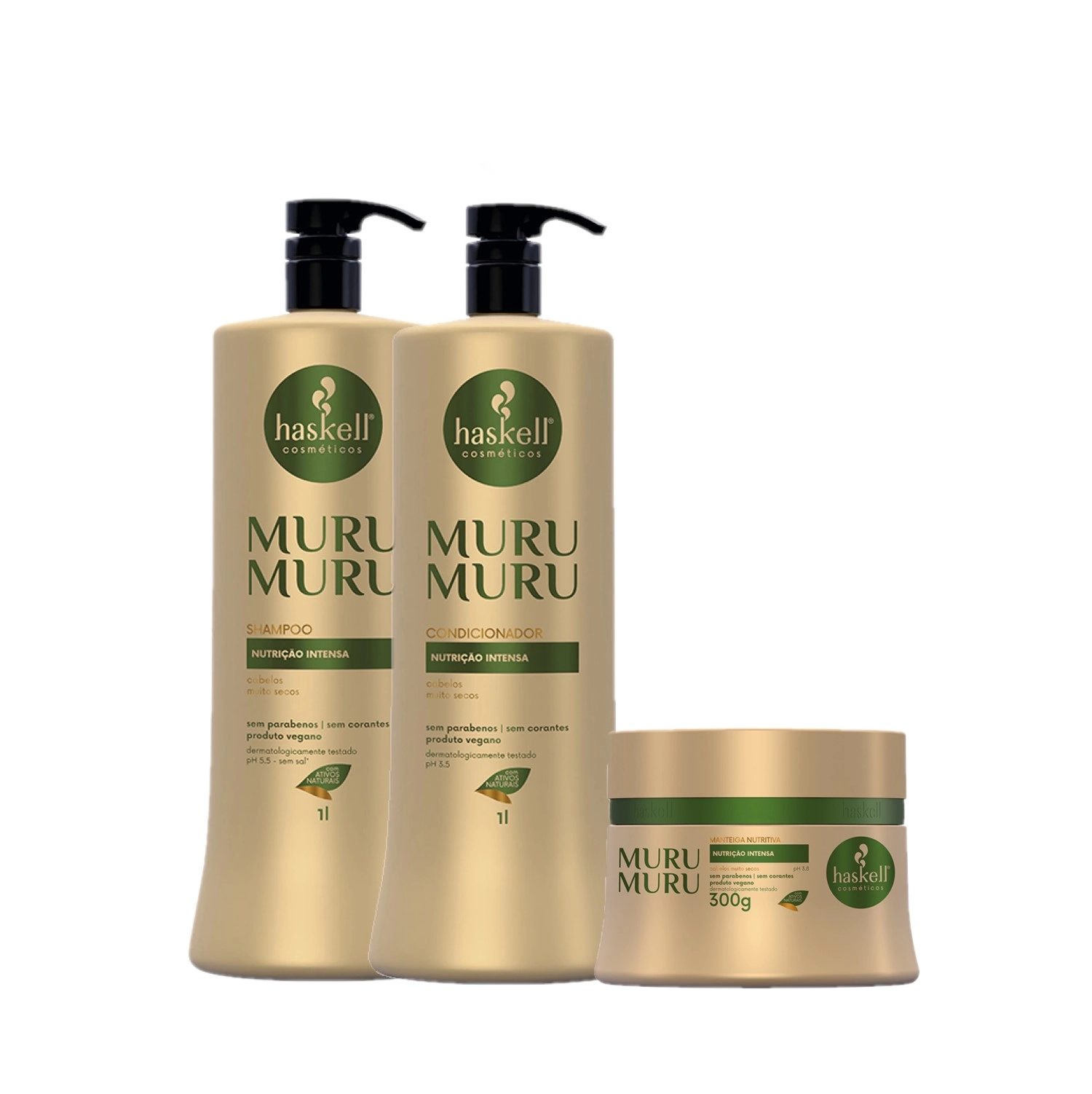 Kit Haskell Murumuru Duo Máscara Manteiga Nutritiva 300g