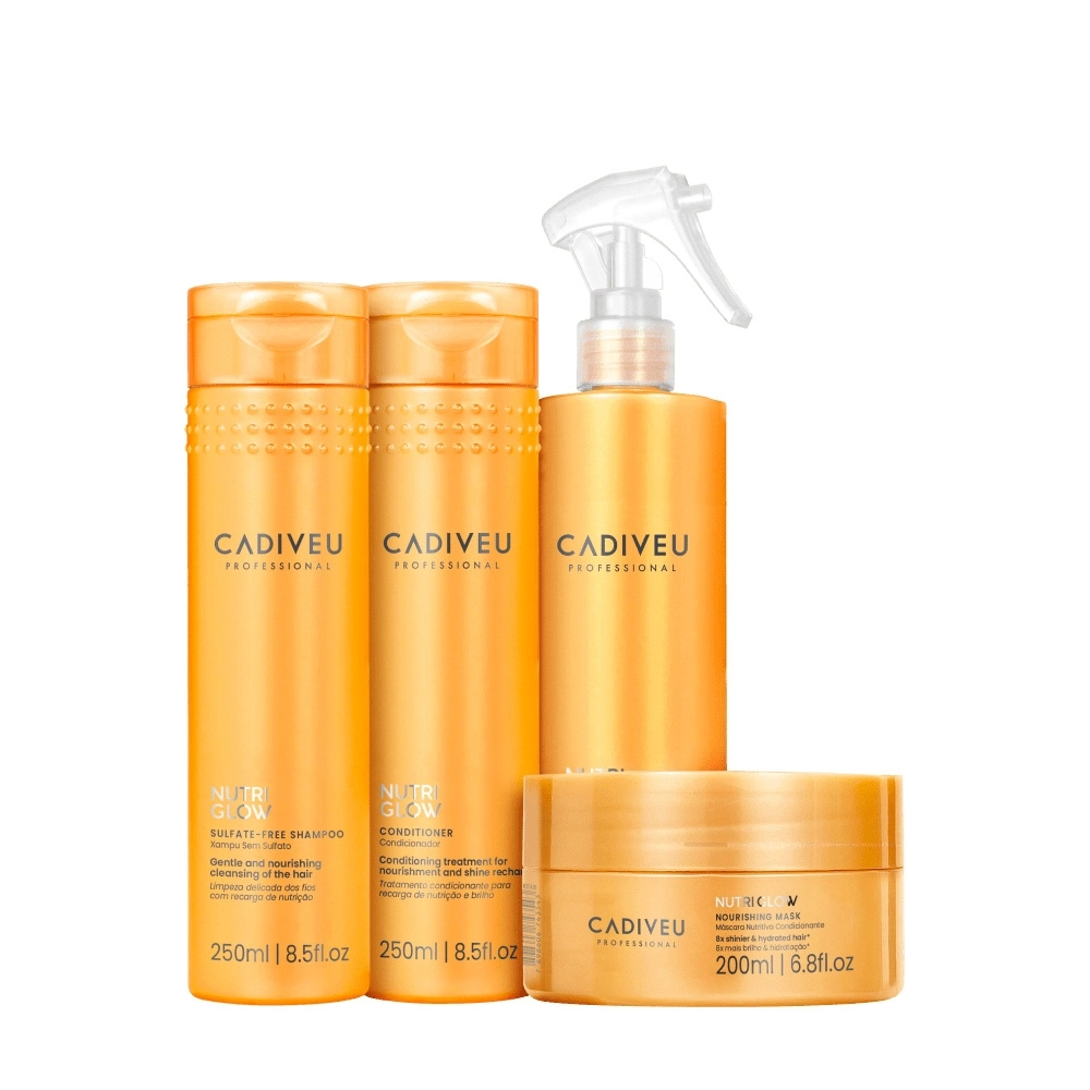 Produto Kit_Cadiveu_Professional_Nutri_Glow_Shampoo_Condicionador_Fluido_Mascara_Evas_1