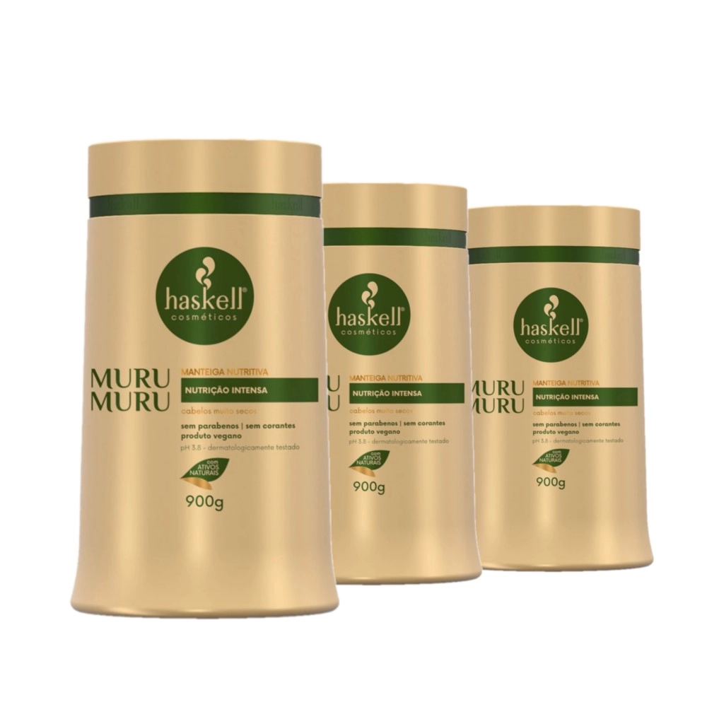 Kit_Haskell_Murumuru_Mascara_900g_3_Unidades_Evas_1 Produto Kit_Haskell_Murumuru_Mascara_900g_3_Unidades_Evas_1