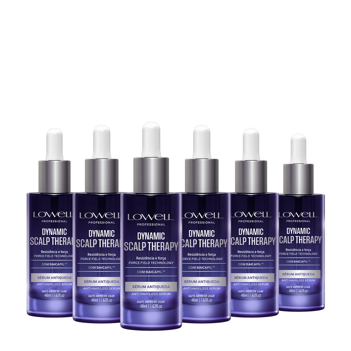 Kit Lowell Dynamic Scalp Therapy Sérum Antiqueda Extra (6 Unidades)