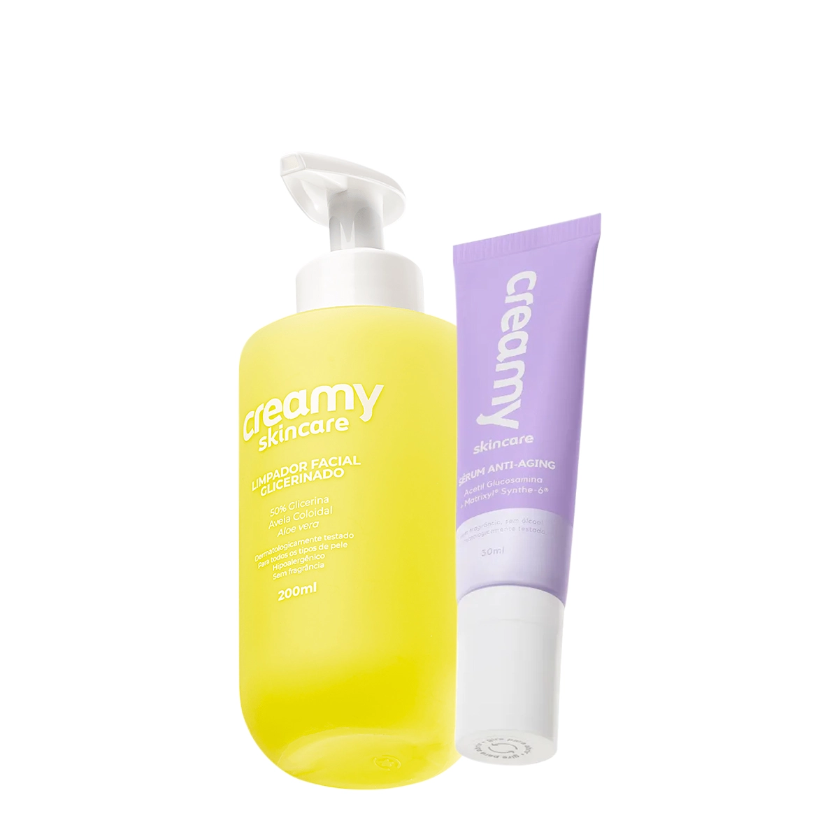 Kit Creamy Skincare Limpador Glicerinado E Anti-Aging Redutor De Linhas (2 Produtos)