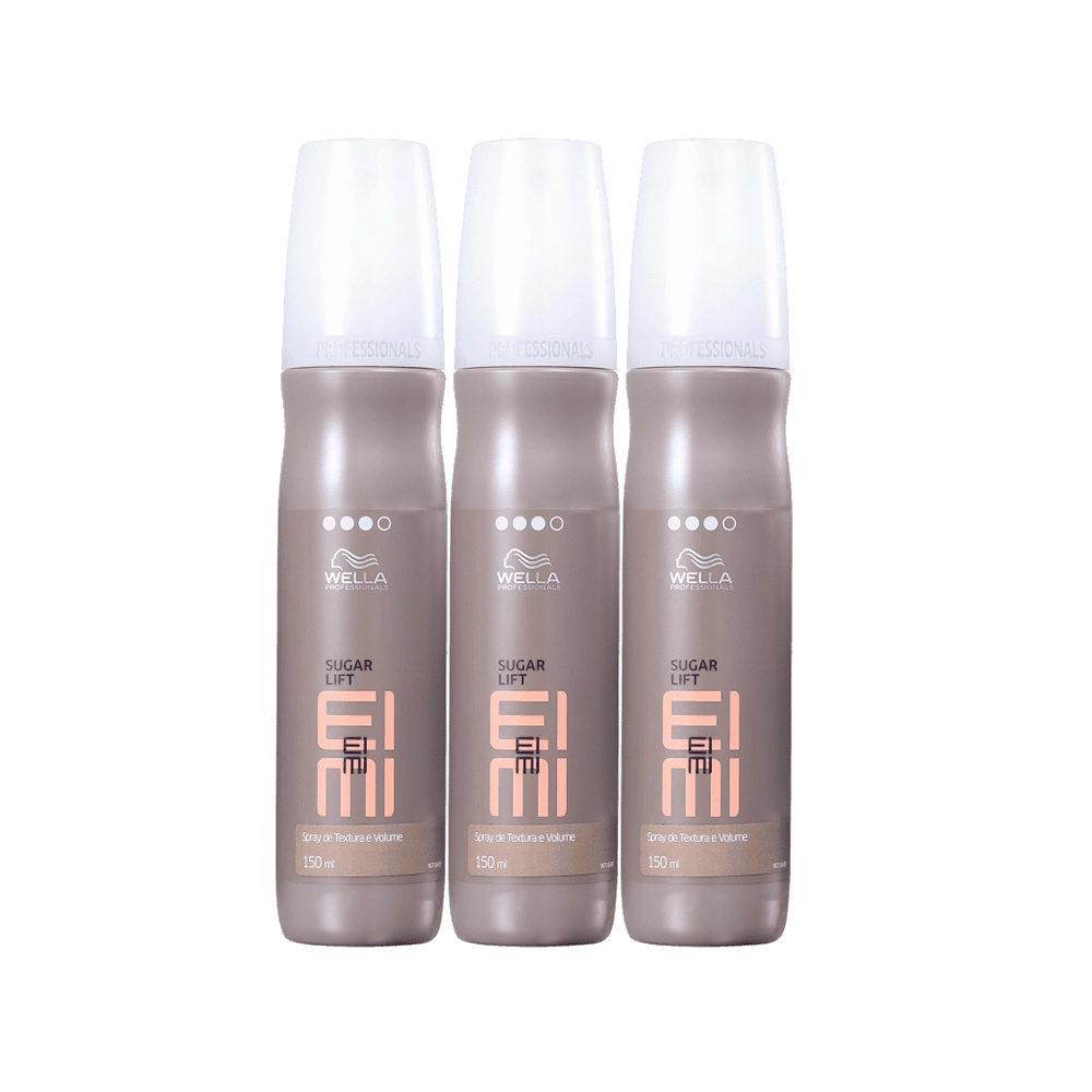 Kit Wella Professionals EIMI Sugar Lift - Spray De Textura E Volume 150 Ml (3 Unidades)