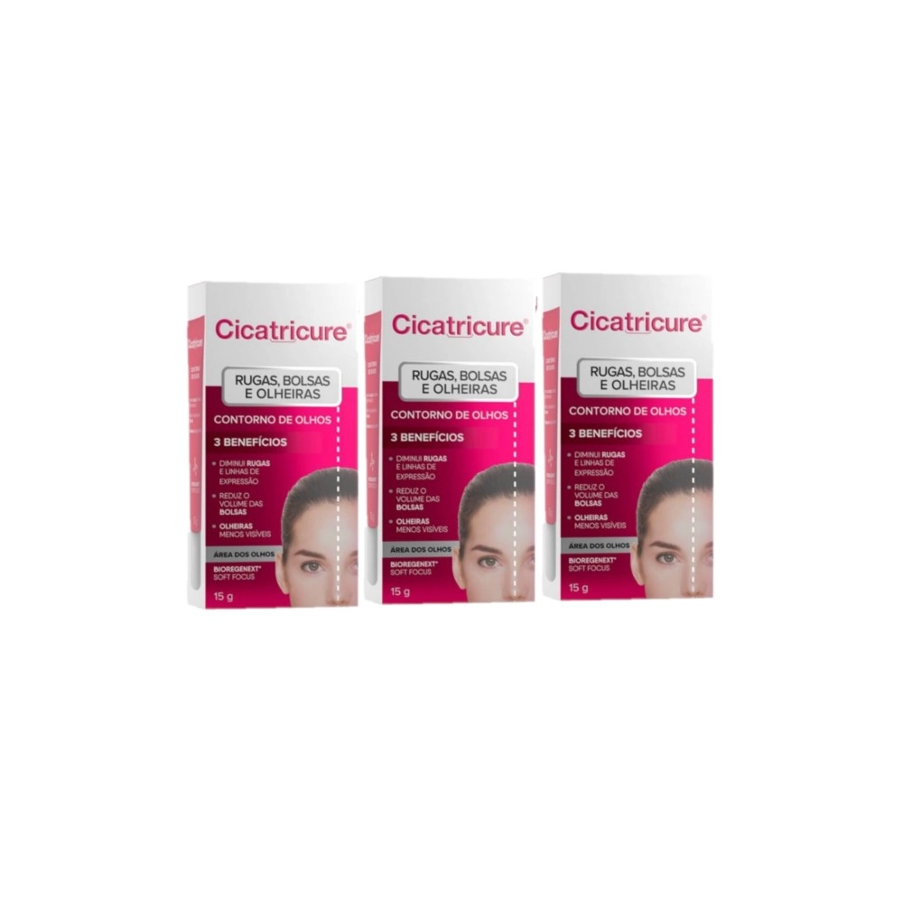 Produto Kit_Cicatricure_Contorno_dos_Olhos_Rugas_Bolsas_Olheiras_15g_Evas_1