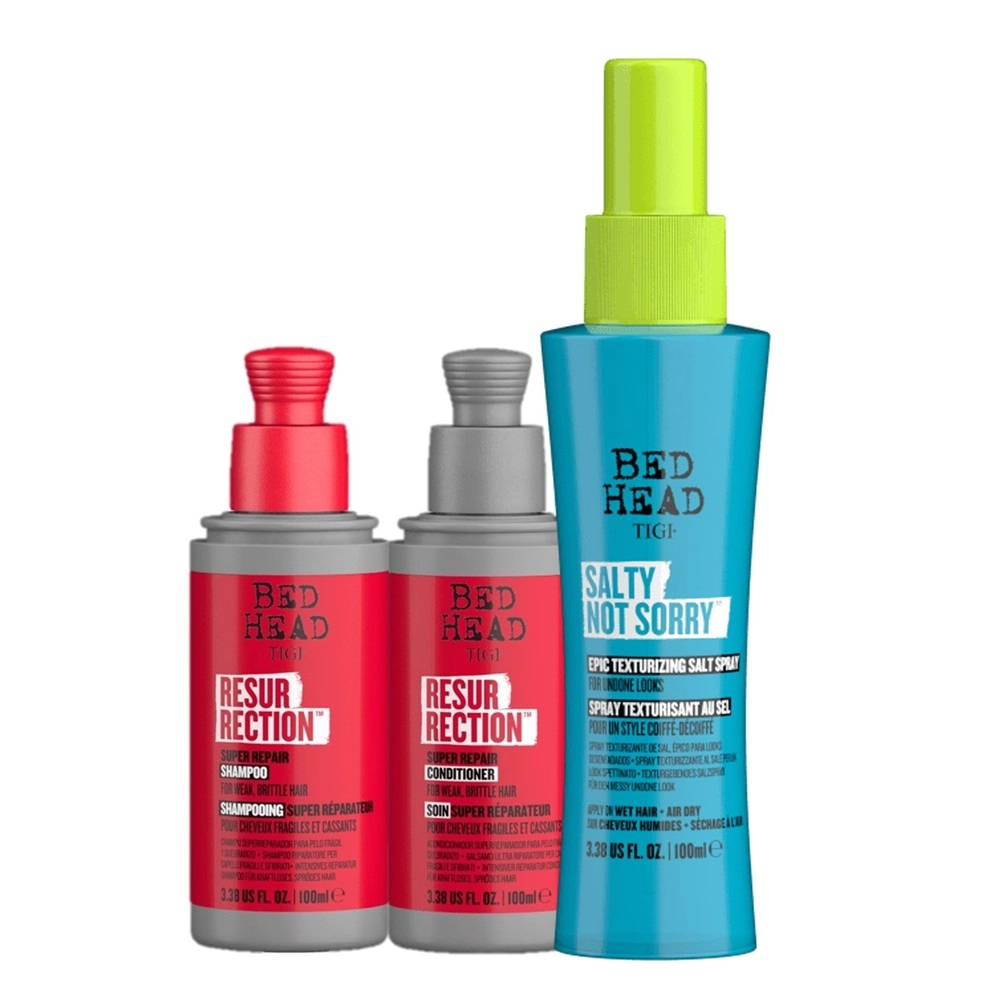 Kit TIGI Bed Head Resurrection Salty Not Sorry MINI (3 Produtos)