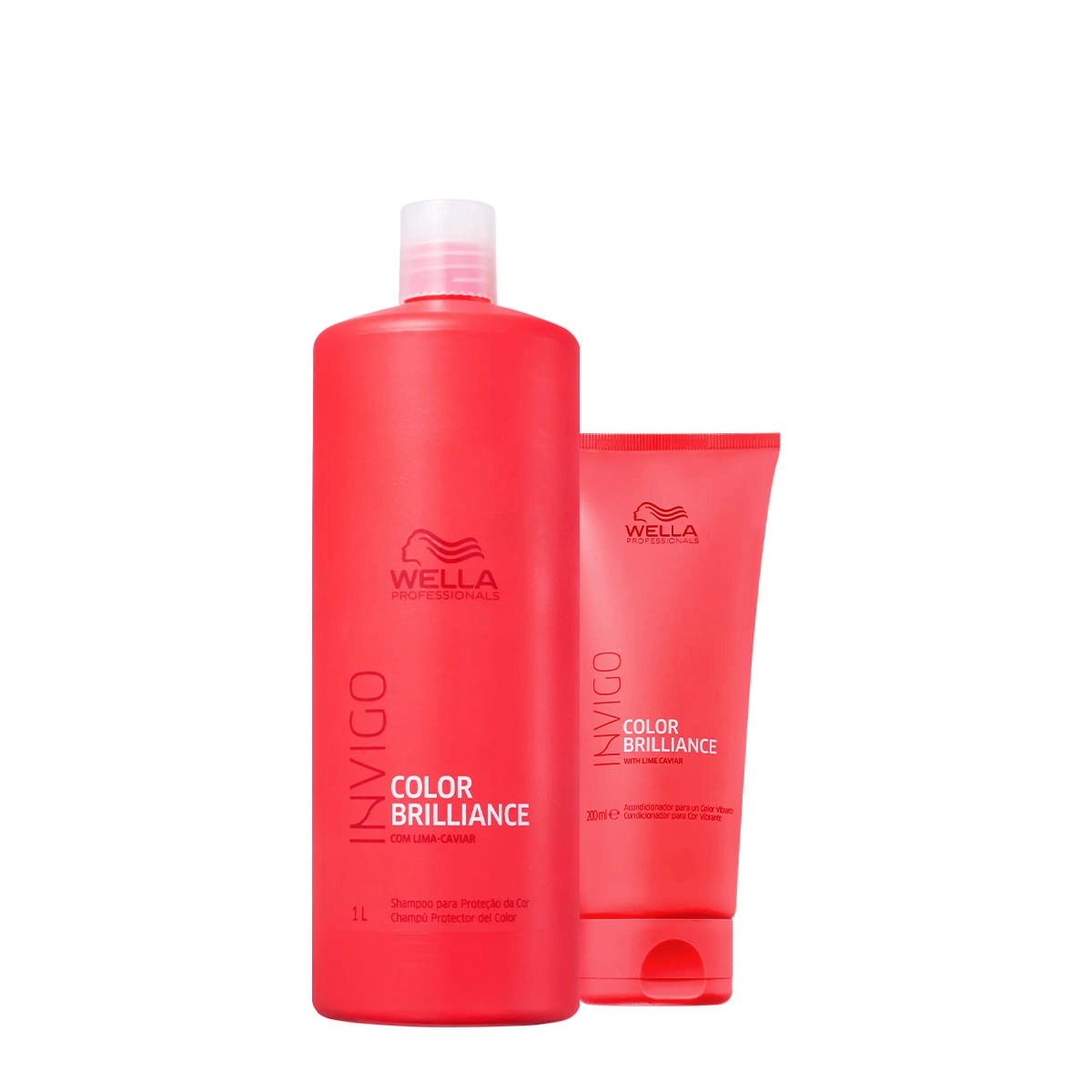 Kit Wella Professionals Invigo Color Brilliance Shampoo 1L Condicionador (2 Produtos)