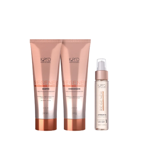 K Pro Regener Shampoo+Condicionador 240ml+Lipidium Oil 60ml