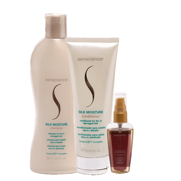 Senscience Silk Moisture Duo Home Care E True Hue Color Oleo Capilar 55ml