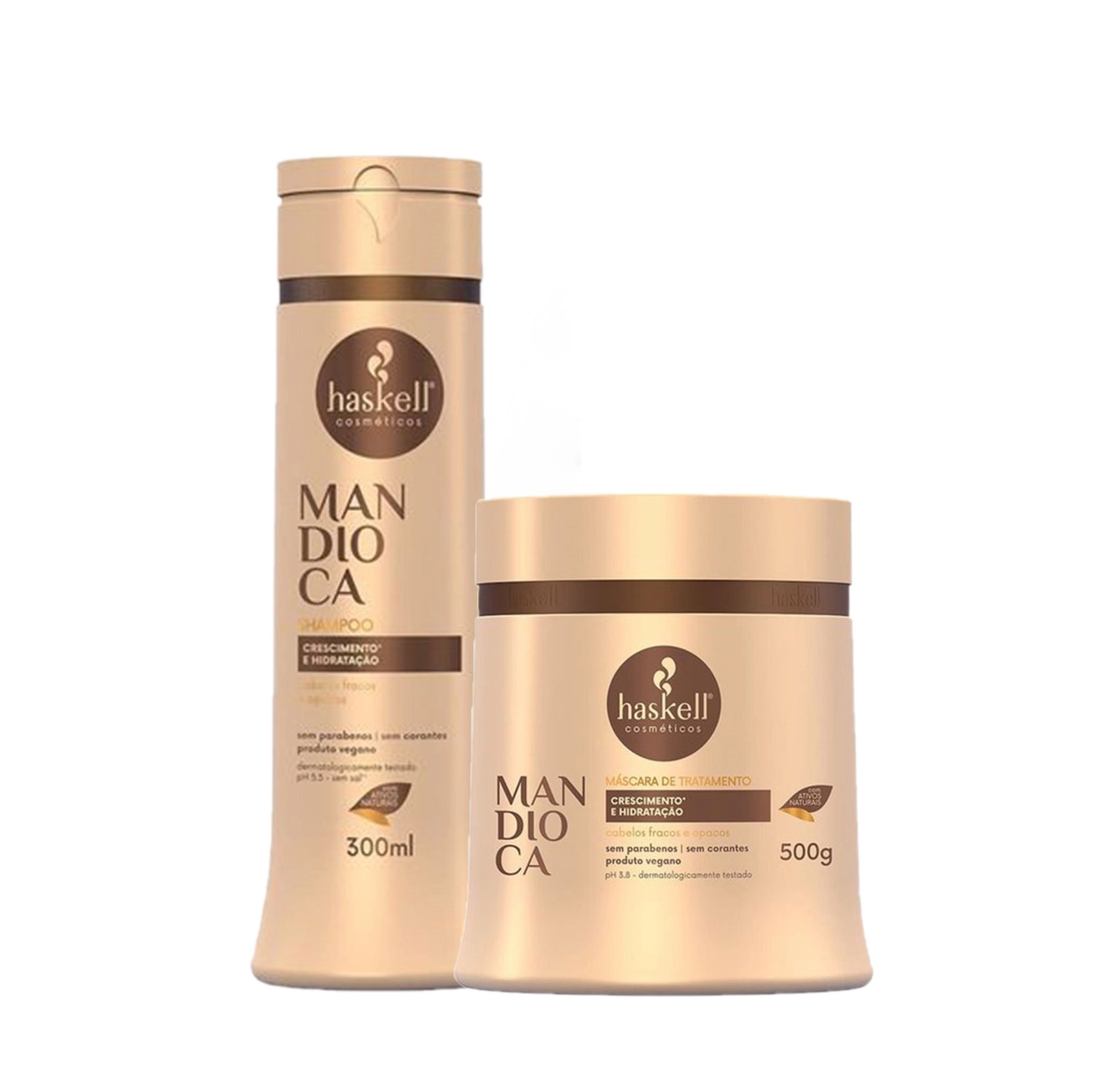 Produto Kit_Haskell_Mandioca_Shampoo_Mascara_Evas_1