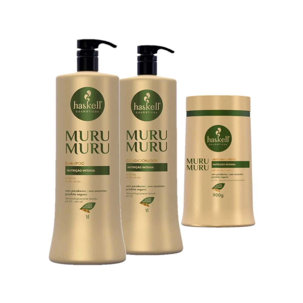 Kit Haskell Murumuru Trio Salon (3 Produtos)