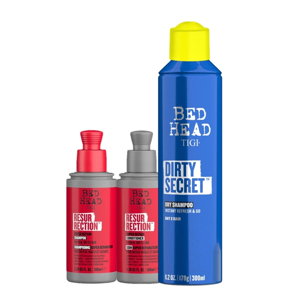 Kit TIGI Bed Head Resurrection Dirty Secret MINI (3 Produtos)