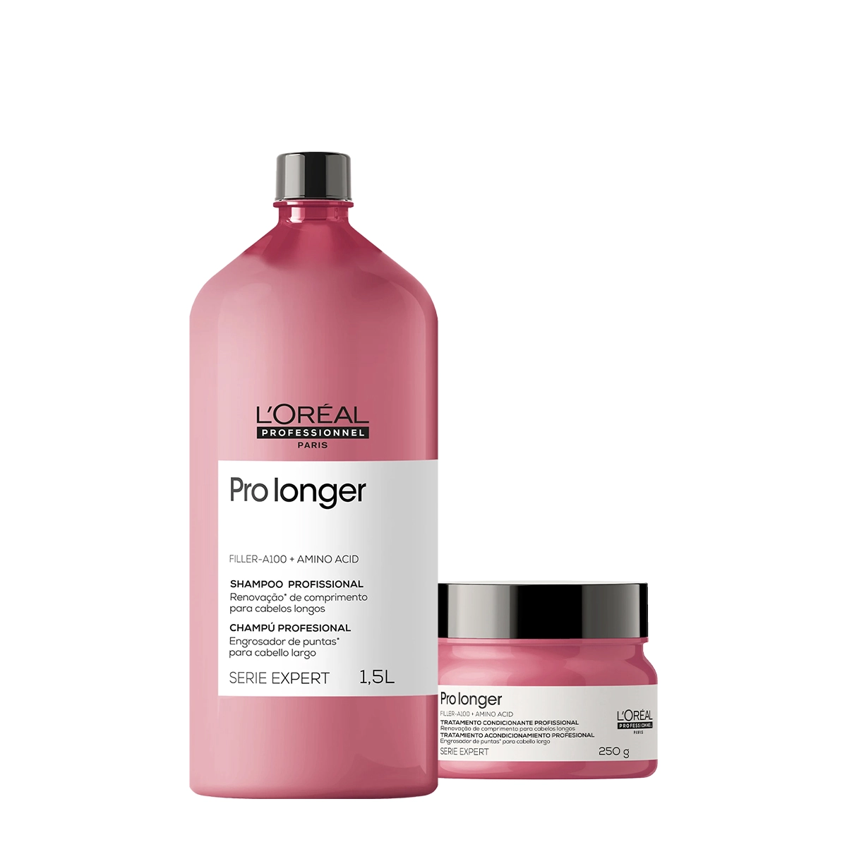 Kit L'Oréal Professionnel Pro Longer Shampoo Máscara 250 (2 Produtos)