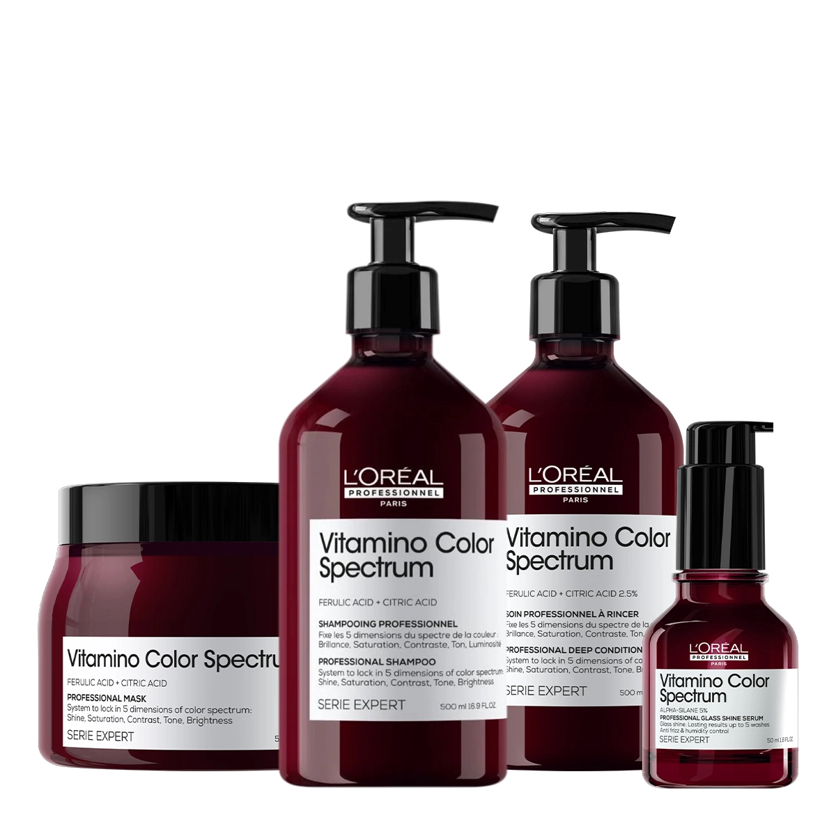 Kit L'Oréal Professionnel Vitamino Color Spectrum Hair Care Total 500 (4 Produtos)