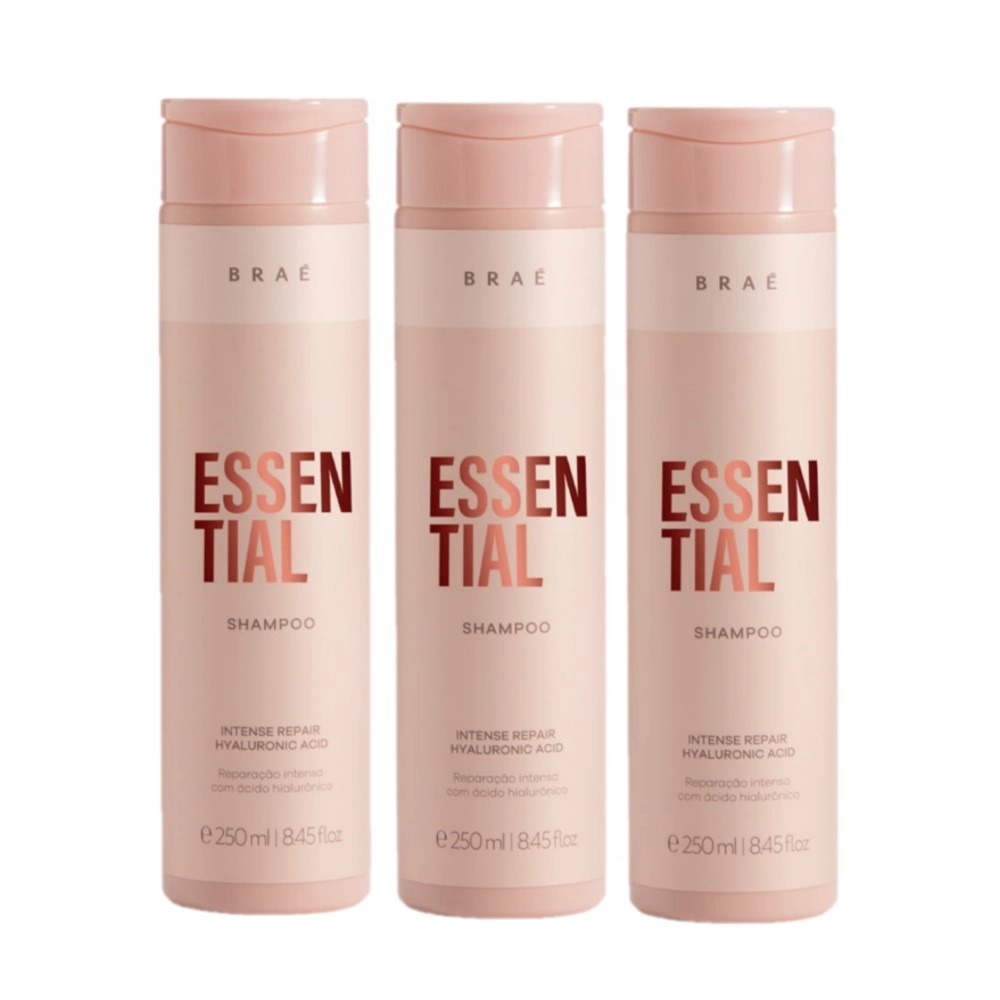 Kit Braé Essential Shampoo Extra (3 Produtos)