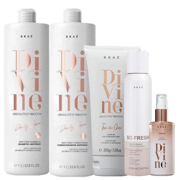Braé Divine Duo 1L Leave-in 200g Plume 60ml E So Fresh 150ml
