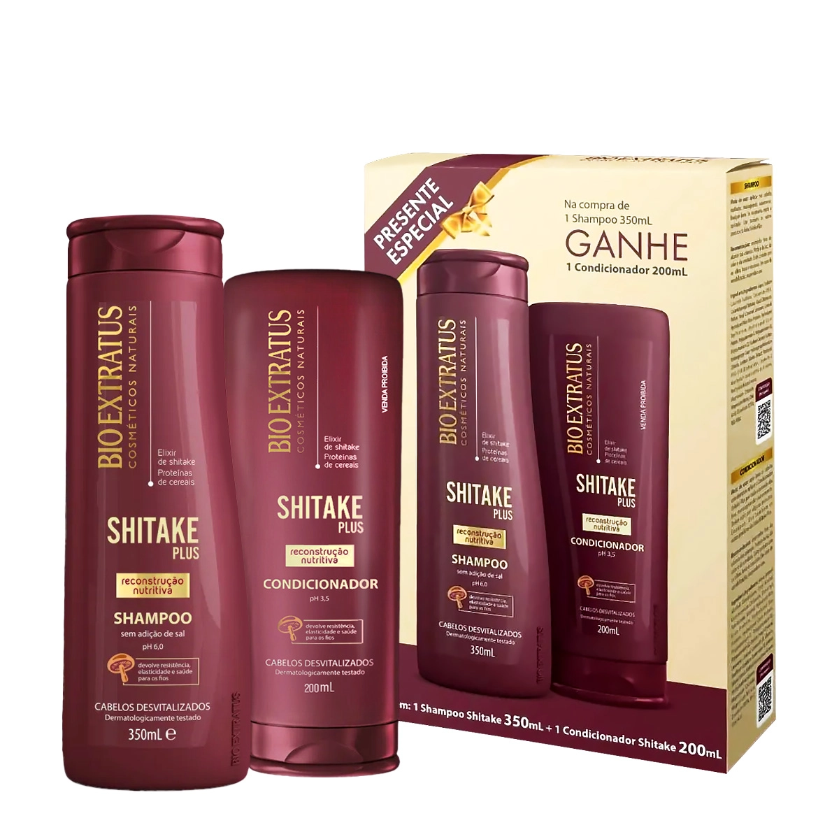 Bio Extratus Kit Shitake Plus Duo (2 Produtos)