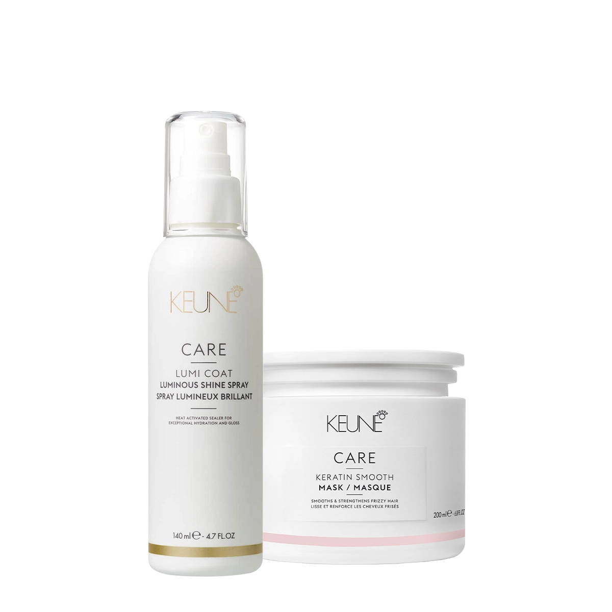 Kit Keune Care Keratin Smooth Máscara E Lumi Coat Finalizador (2 Produtos)