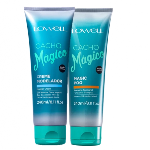 Lowell Cacho Magico Shampoo 240ml E Creme Modelador 240ml