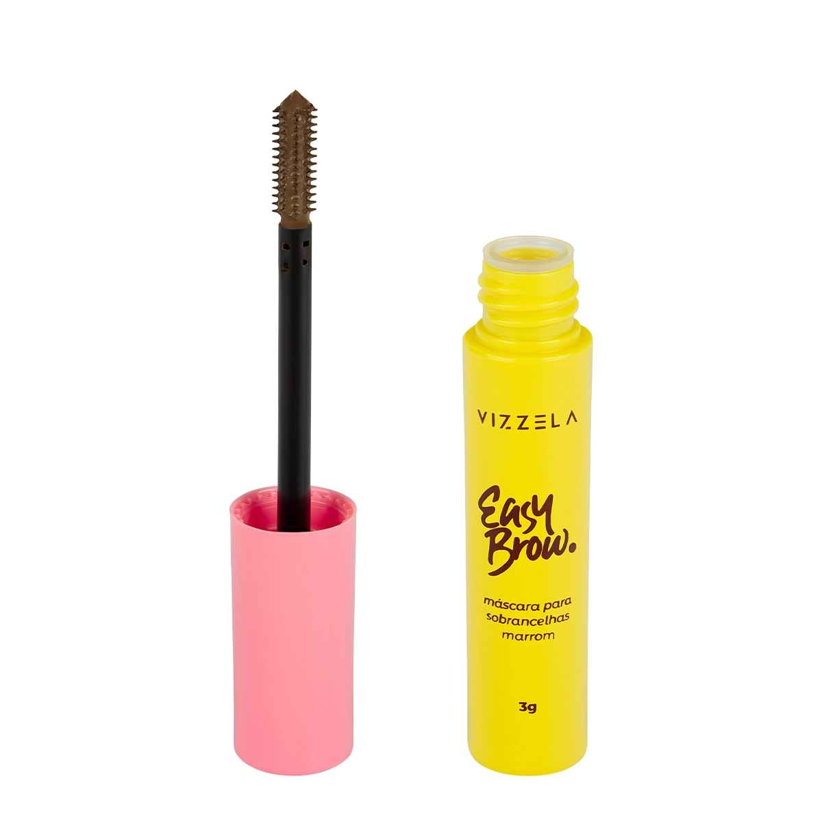 Vizzela Easy Brow Cor 2 Marrom Médio - Máscara Para Sobrancelha 3g