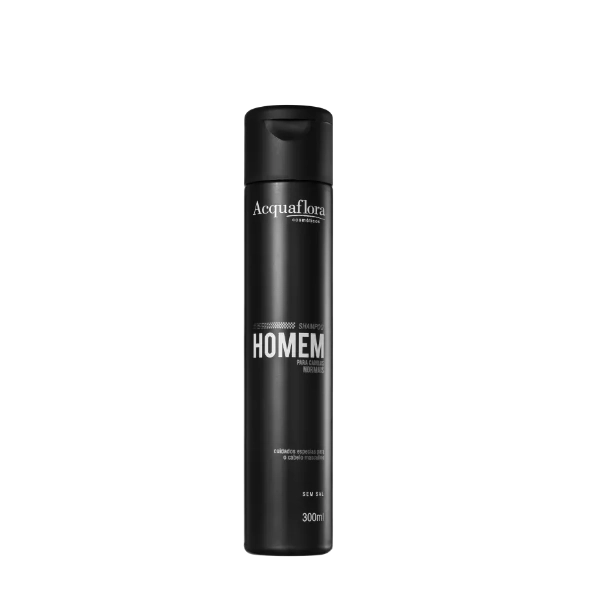 Shampoo Cabelos Normais Sem Sal Acquaflora Homem 300ml