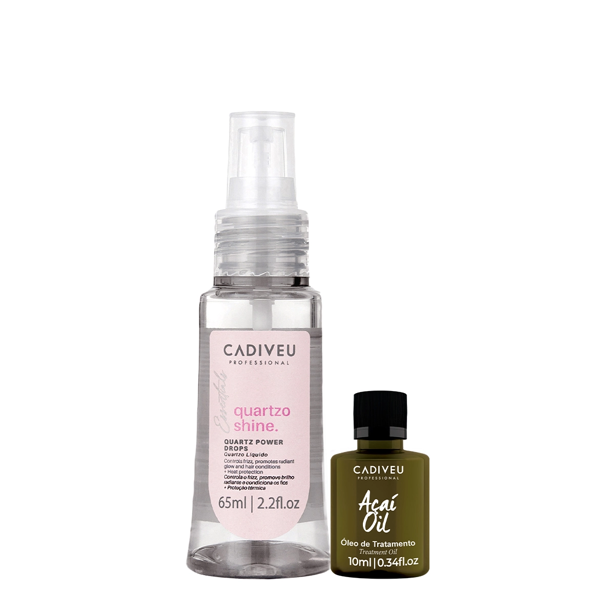 Kit Cadiveu Professional Essentials Quartzo Shine Óleo E Açaí Oil (2 Produtos)