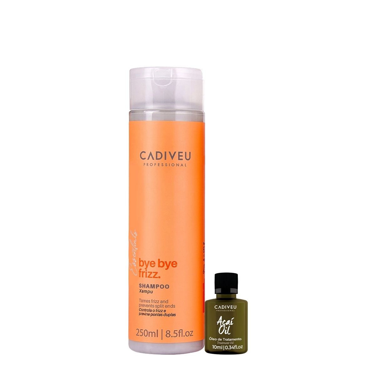 Kit Cadiveu Professional Essentials Bye Bye Frizz Shampoo E Açaí Oil (2 Produtos)